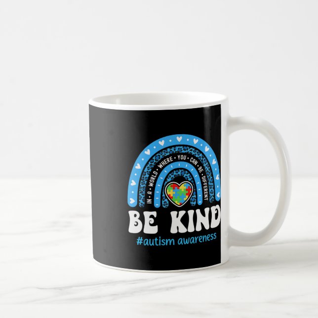 Mug Be Kind Sensibilisation sur l'autisme Puzzle Cute  (Droite)