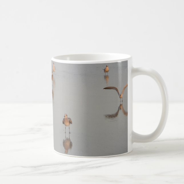 Mug Beach Nature Photo Floride Oiseaux Océan Photo Cut (Droite)