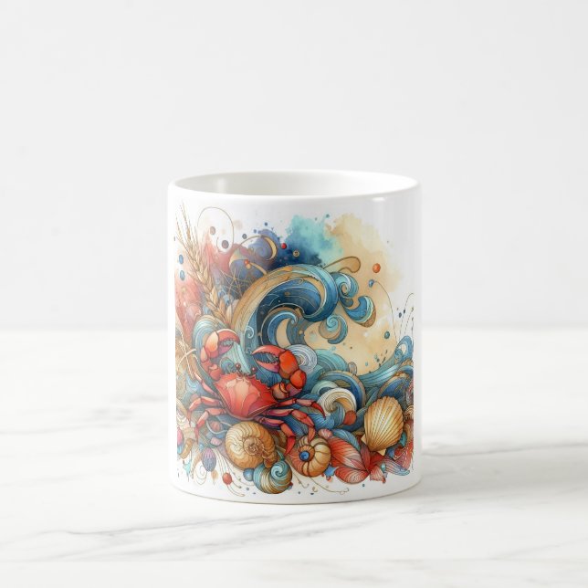 Mug Beachy Crab Coffee Cup (Centre)