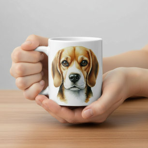 Mug Beagle couleur eau