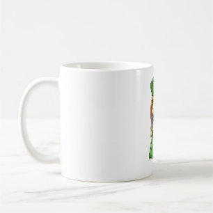 Mug Beagle de chien en vert béret français
