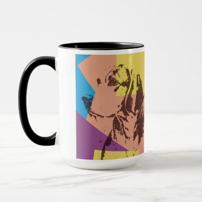 Mug Beagle d'effet Pop Art (Gauche)
