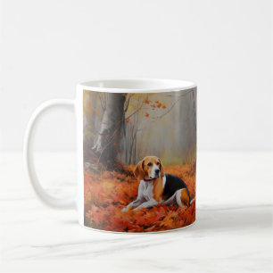 Mug Beagle en automne Leaves automne Inspire