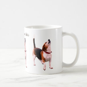 Mug Beagle Howling Amoureux des chiens personnalisé