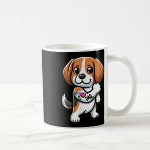 Mug Beagle J'Aime Papa Drôle Chien Tatouage _1