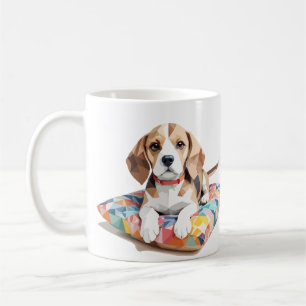 Mug Beagle Jouer Adorable Coupe Animal Colorful Funny