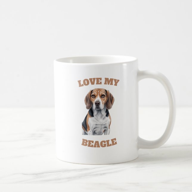 Mug Beagle Lover Design (Droite)