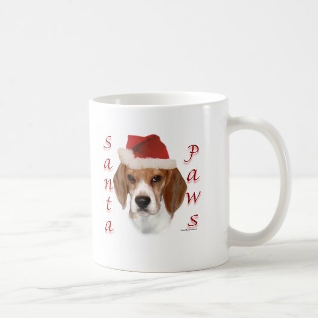 Mug Beagle Père Noël Paws (Droite)