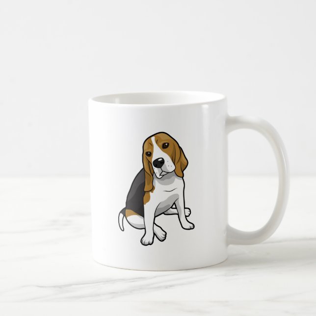 Mug Beagle se reposant (Droite)