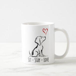 Mug Beagle Sit-Stay-Love