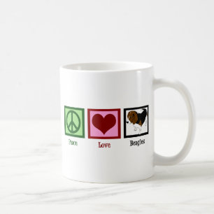 Mug Beagles de l'amour pour la paix
