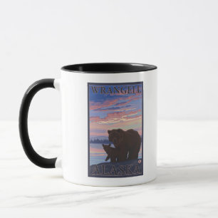 Mug Bear and Cub - Wrangell, Alaska