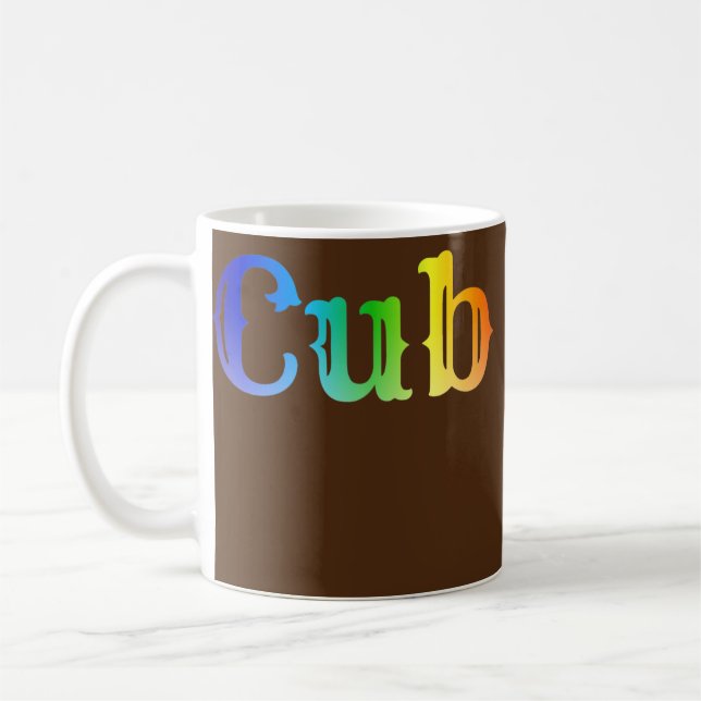 Mug Bear Cub Gay pride Bear Daddy Rainbow LGBTQ Pride (Gauche)
