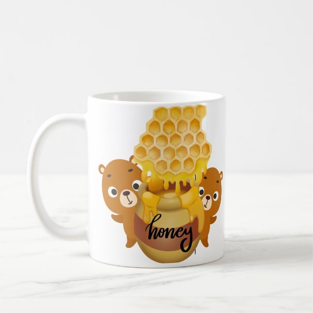 Mug Bear Cubs with Honey Pot (Gauche)