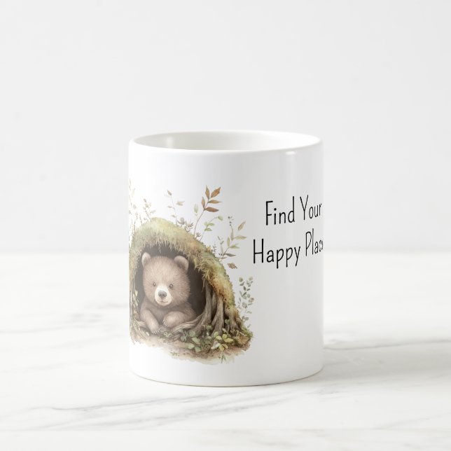 Mug Bear in Woods Find Your Happy Place (Centre)