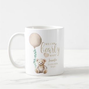 Mug Bearly Wait Neutral Teddy Bear Baby shower Café