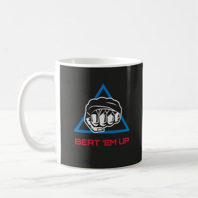 Mug Beat Em Up Fighter Martial Arts Gaming Design (Gauche)