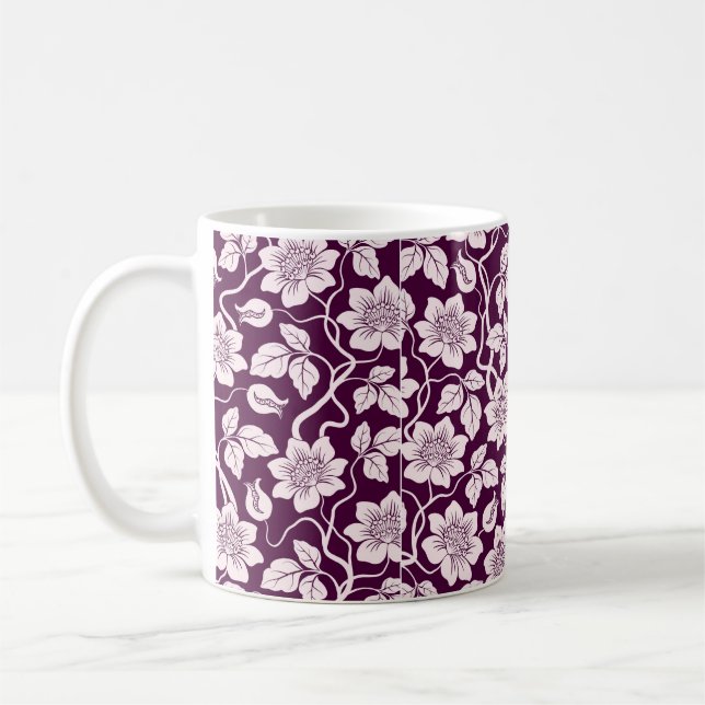 Mug Beau Arrière - plan Floral (Gauche)