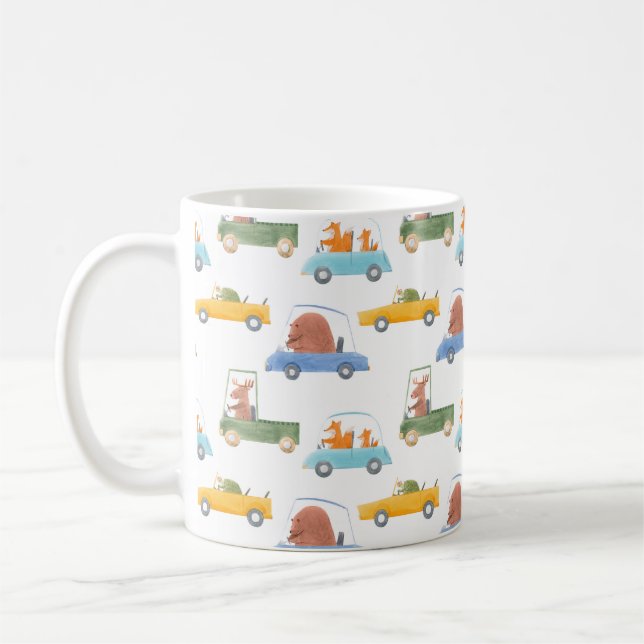 Mug Beau bébé motif sans soudure avec mignonette (Gauche)