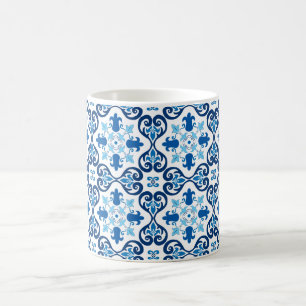 Mug 💙 Beau bleu Azulejos III petits carreaux