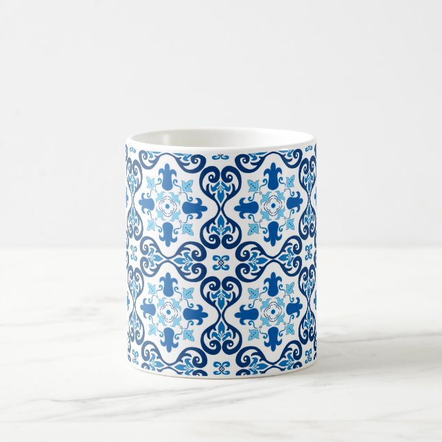 Mug 💙 Beau bleu Azulejos III petits carreaux (Centre)