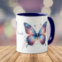 Beau Bleu Imaginaire Star Swirl Papillon