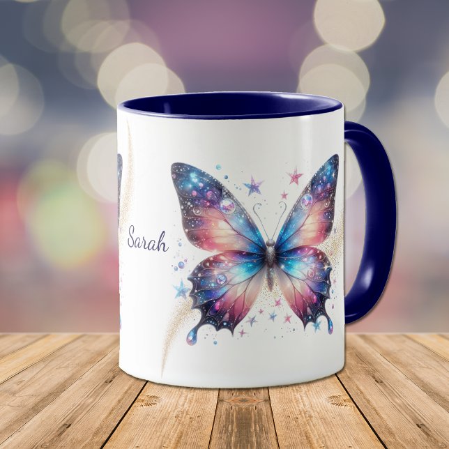Mug Beau Bleu Imaginaire Star Swirl Papillon (Créateur téléchargé)