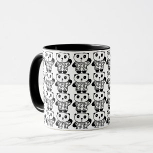 Mug Beau bonbon noir et blanc le Motif Panda