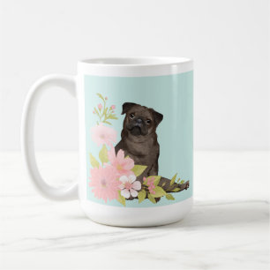 Mug Beau CARLIN noir style de dessin
