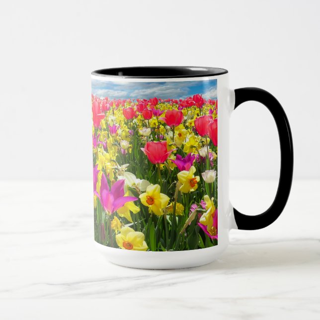 Mug Beau champ coloré de tulipe (Droite)