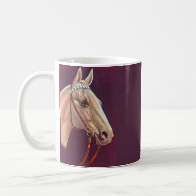 Mug beau cheval blanc (Gauche)