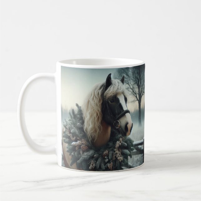 Mug Beau Cheval Brown Equestre Animal Love (Gauche)