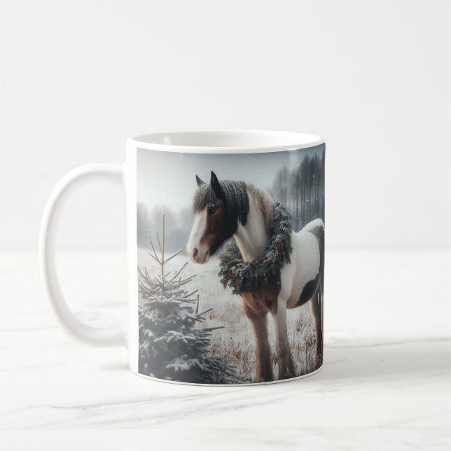 Mug Beau Cheval Brown Equestre Animal Love (Gauche)