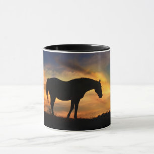 Mug Beau cheval dans le sud-ouest du ciel