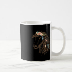 Mug Beau Cheval Main Drawn Art Pour Amoureux des anima