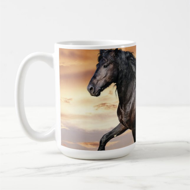 Mug Beau Cheval Noir (Gauche)