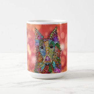 Mug Beau Chien à vent en soie
