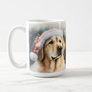 MUG BEAU CHIEN DE RÉCUPÉRATION D'OR EN COULEUR D'EAU
