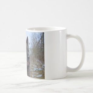 Mug beau chiot berger allemand noir et feu