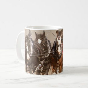 Mug Beau Clydesdale Horses - Travail d'équipe