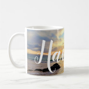 Mug Beau coucher de soleil d'Orange Maui