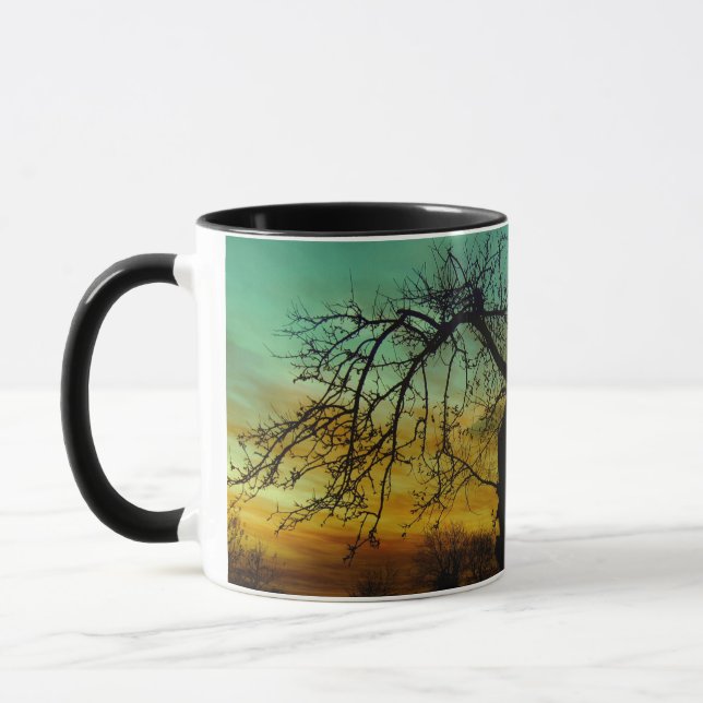 Mug Beau coucher de soleil paysage Pittoresque Art pho (Gauche)