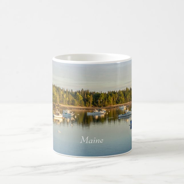 Mug Beau coucher de soleil sur la côte du Maine (Centre)