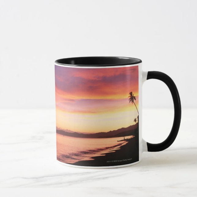 Mug Beau coucher du soleil à la plage (Droite)