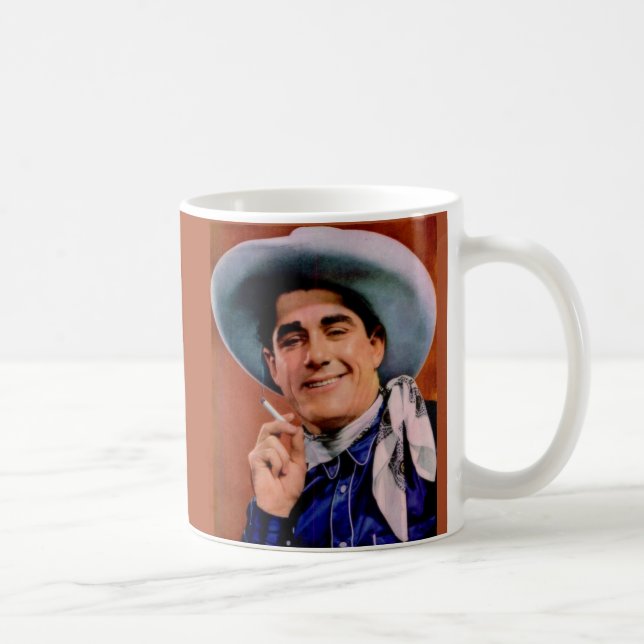 Mug beau cow-boy avec cigarette (Droite)
