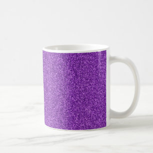 Mug Beau effet de parties scintillant violet girly à l