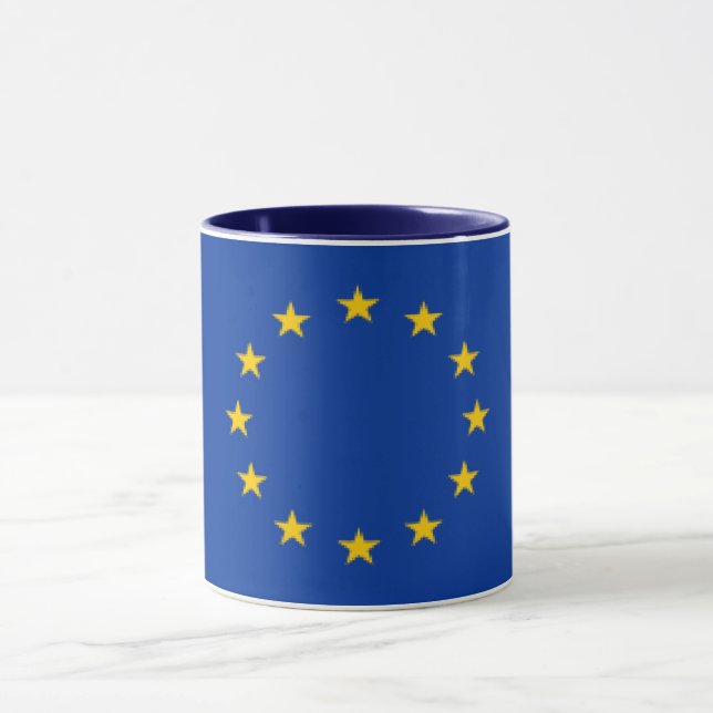 Mug Beau et élégant drapeau européen conçu (Centre)