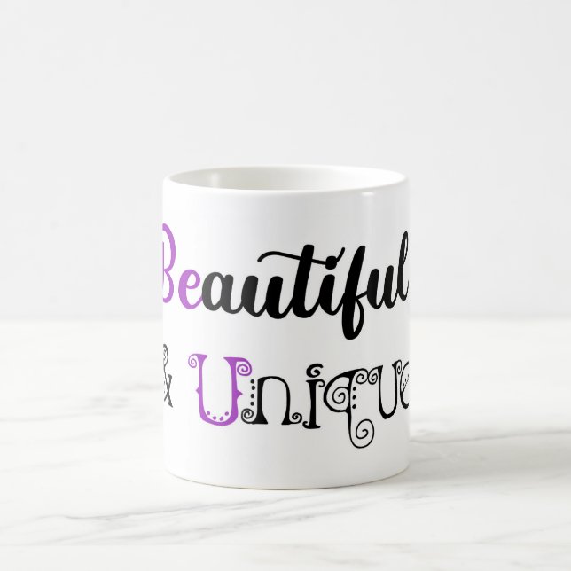 Mug Beau et unique (Centre)