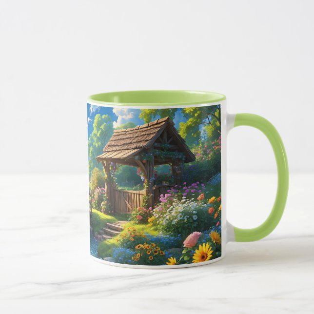 Mug Beau été, illustration colorée, (Droite)