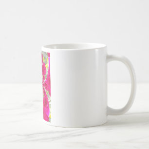 Mug Beau Extraordinaire Roses rouges Motif Kaleidoscop